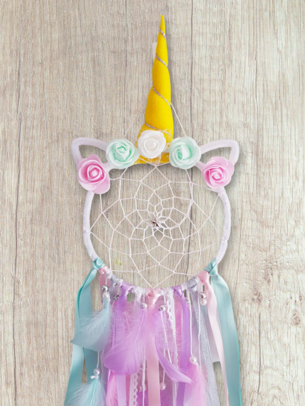 Photoroom-20250311_221233725 (25) Attrape-rêves Licorne dans les tons de pastel