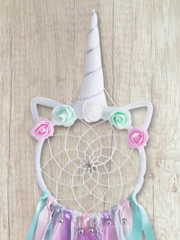 Photoroom-20250311_221233725 (26) Attrape-rêves Licorne dans les tons de pastel