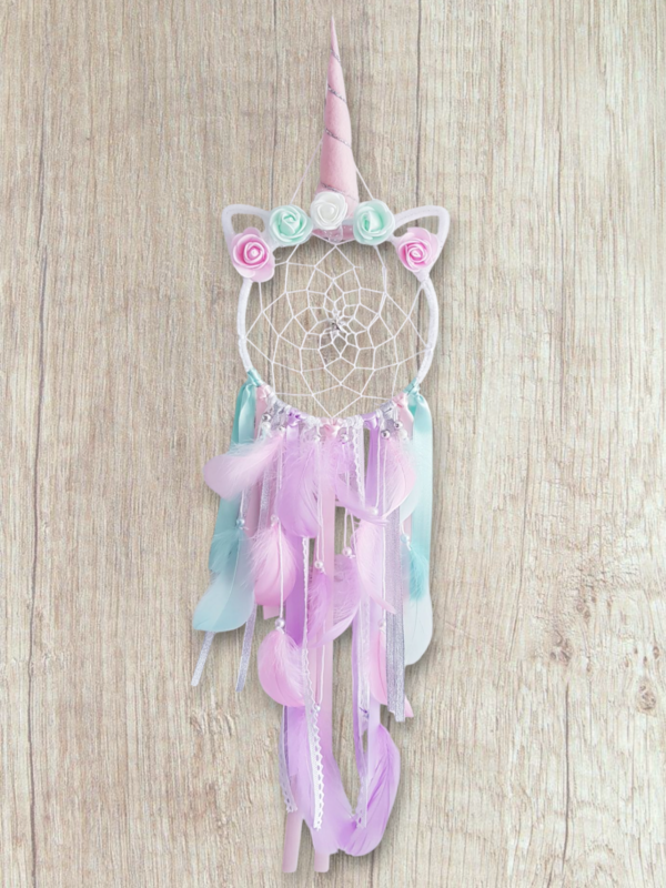 Photoroom-20250311_221233725 (27) Attrape-rêves Licorne dans les tons de pastel