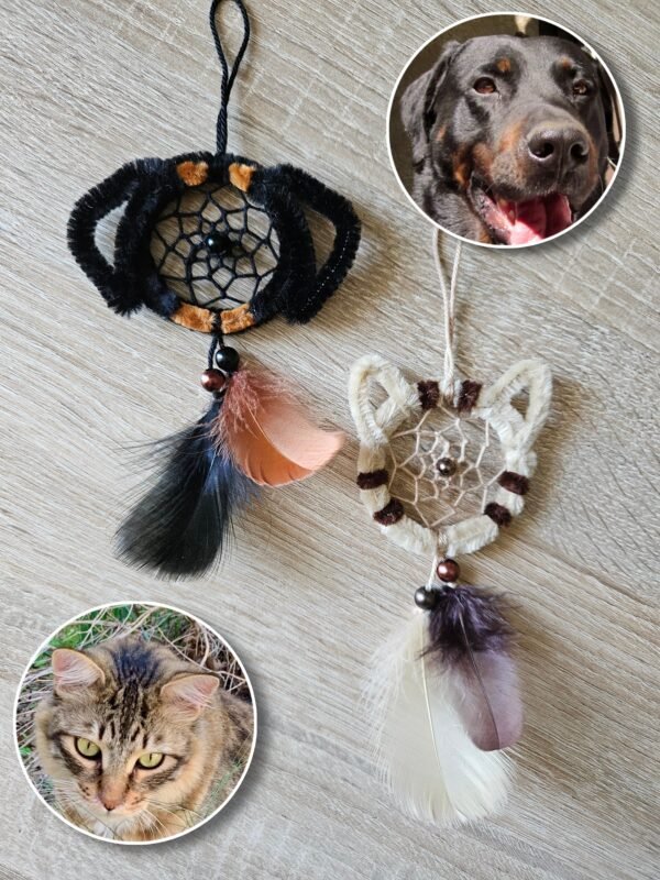 Attrape-rêves personnalisé à l'effigie de vos animaux de compagnie