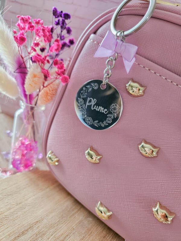 Porte-clefs en acier inoxydable à personnaliser