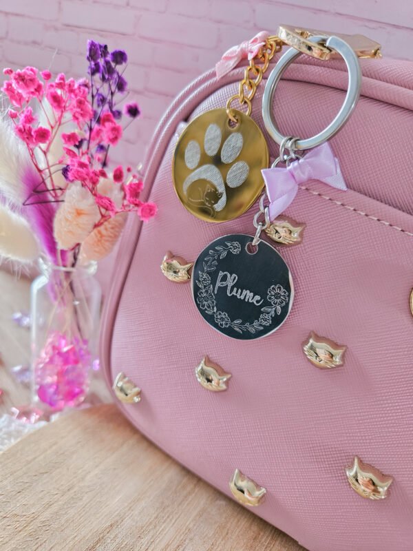 Porte-clefs en acier inoxydable à personnaliser