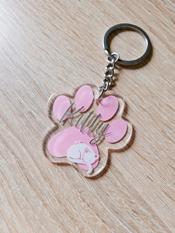 Porte-clefs en acrylique à personnaliser