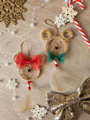 1978 Ornements attrape-rêves souris inspiration bonhomme en pain d'épices