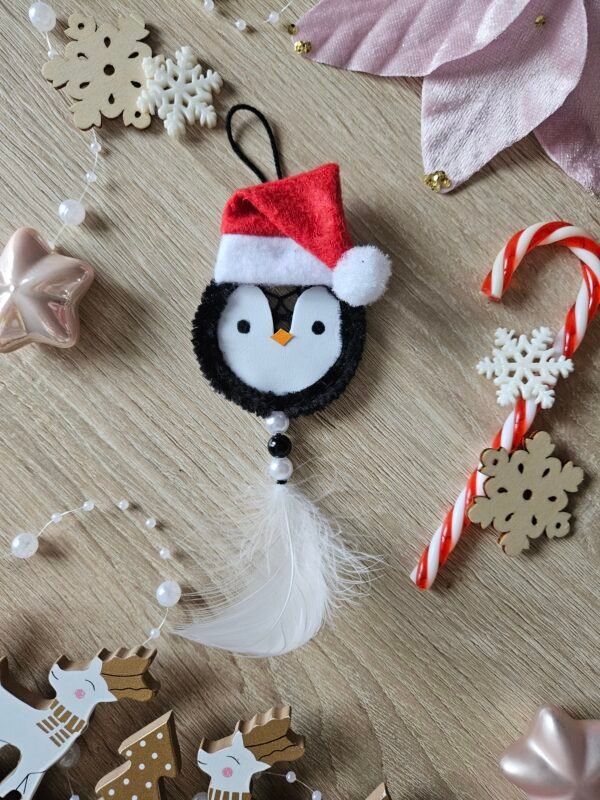 503 Ornement noël attrape-rêves Pingouin