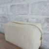 Trousse en velours côtelé personnalisée