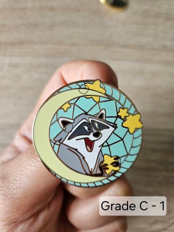 Pins raton laveur inspiré d’un personnage de dessin animé